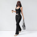Women's 2-Piece Open-Back Yoga & Running Set